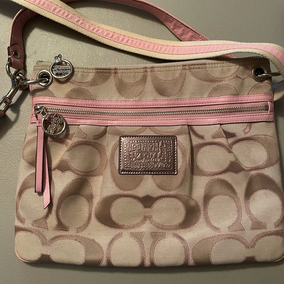 Coach Poppy Pink Purse - Picture 1 of 6